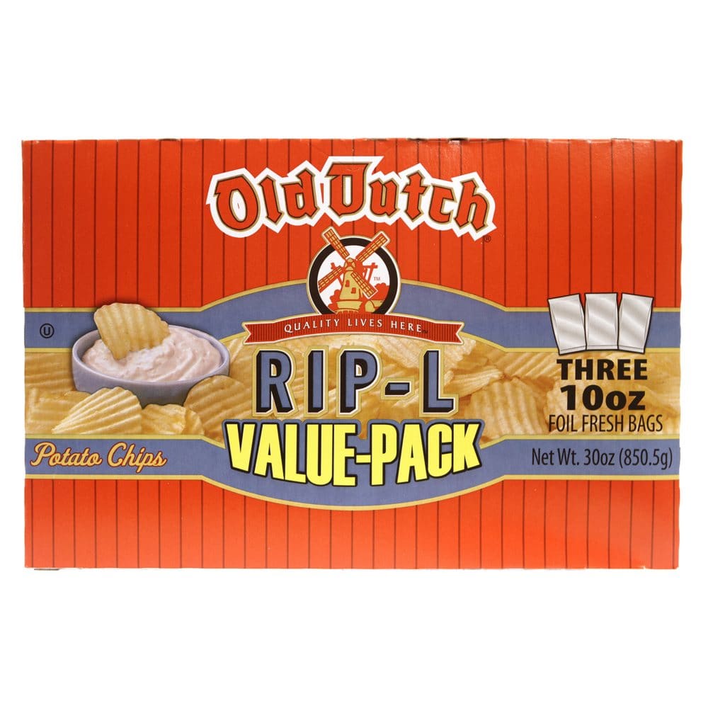 Old Dutch Rip-L Potato Chips (10 oz. ea. 3 pk.) - Snacks Under $10 - Old