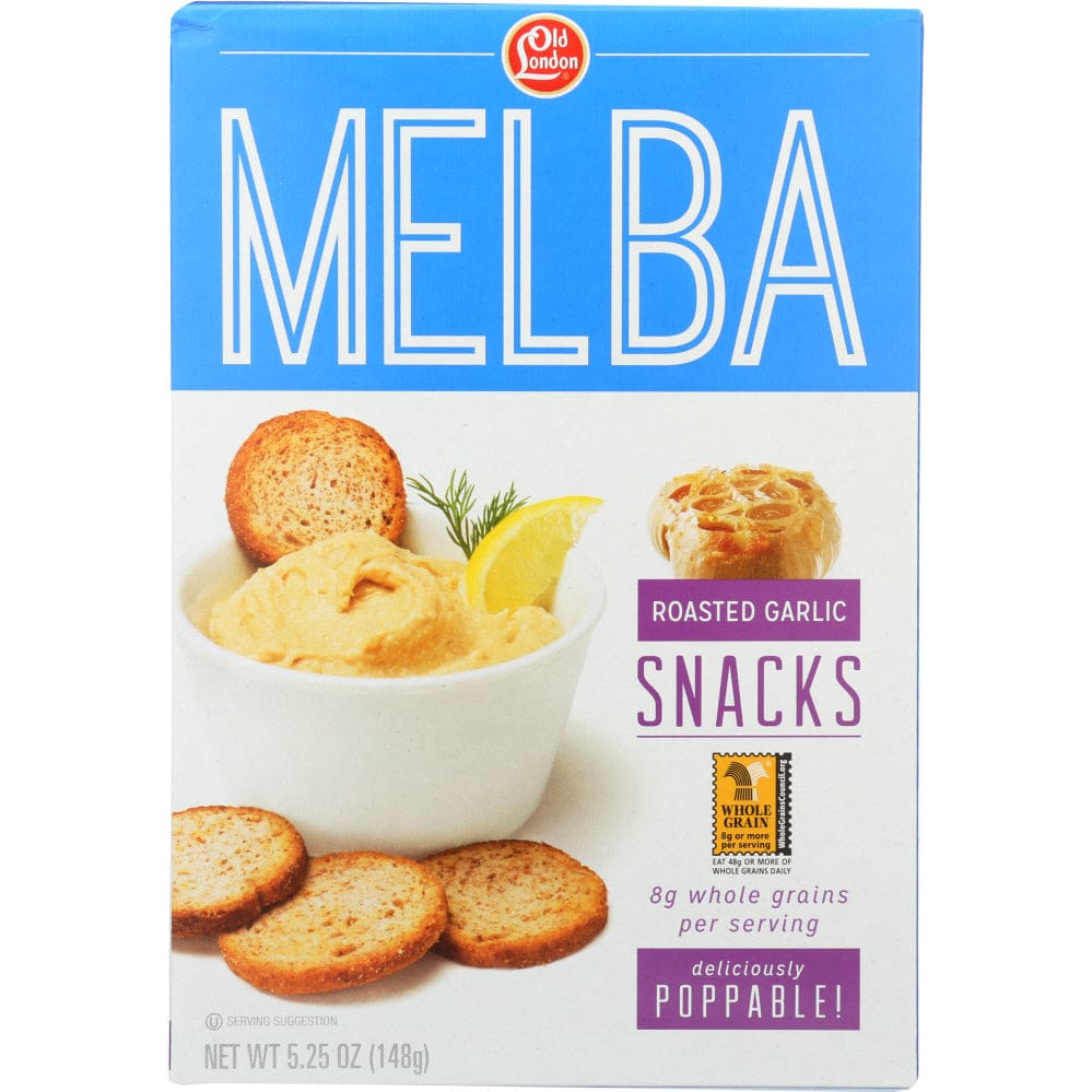 OLD LONDON: Roasted Garlic Melba Snacks 5.25 oz - Grocery > Snacks > Crackers - OLD LONDON