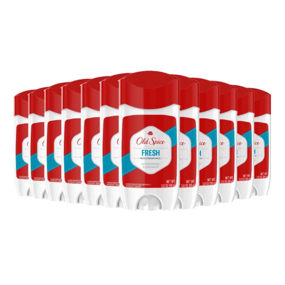 Old Spice High Endurance Fresh Invisible Solid Antiperspirant & Deodorant - 3oz -12 pack - Deodorant - Old Spice