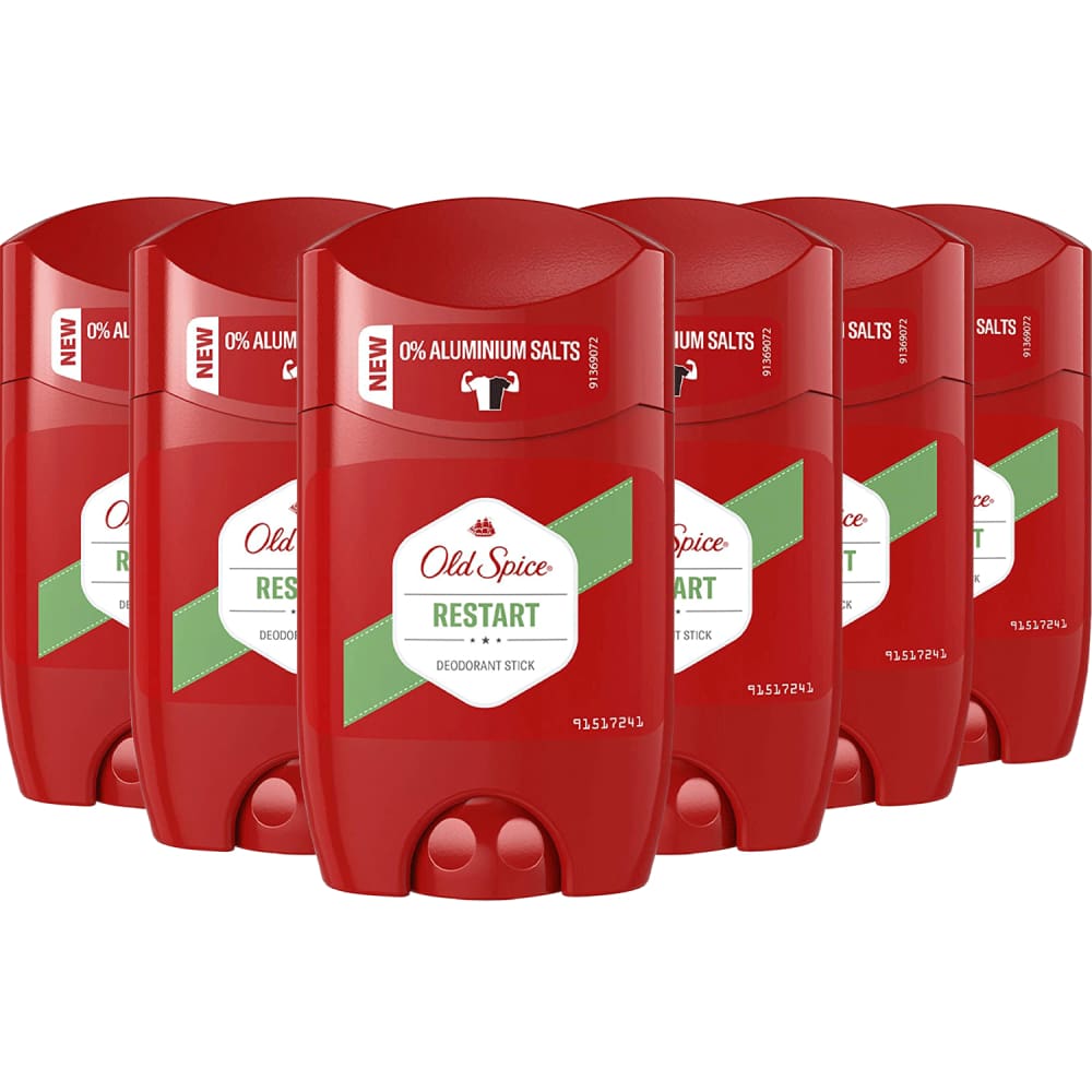 Old Spice Stick Deodorant Restart - 1.7 oz/ 50 ml - 6 pack - Deodorant - Old Spice
