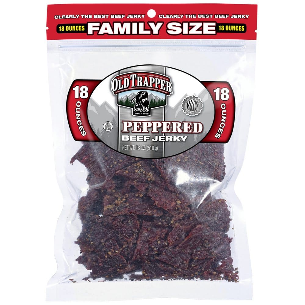 Old Trapper Peppered Beef Jerky (18 oz.) - Jerky & Meat Snacks - ShelHealth