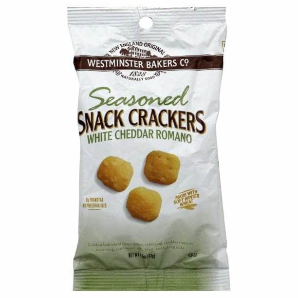 OLDE CAPE COD Grocery > Snacks > Crackers OLDE CAPE COD: Seasoned Snack Crackers White Cheddar Romano, 1.5 oz