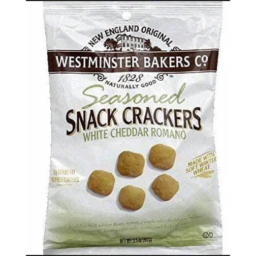 OLDE CAPE COD Grocery > Snacks > Crackers OLDE CAPE COD: Seasoned Snack Crackers White Cheddar Romano, 3.5 oz