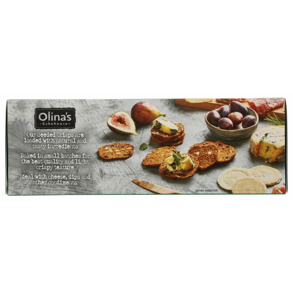 OLINAS BAKEHOUSE Grocery > Snacks > Crackers OLINAS BAKEHOUSE Cashew And Rosemary Seeded Crisps, 5.3 oz