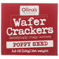 OLINAS BAKEHOUSE Grocery > Snacks > Crackers OLINAS BAKEHOUSE Cracker Wafer Poppy Seed, 3.5 oz