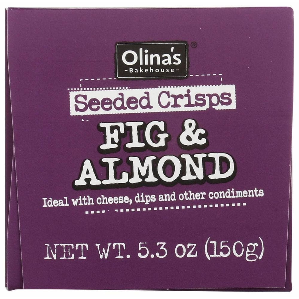 OLINAS BAKEHOUSE Grocery > Snacks > Crackers OLINAS BAKEHOUSE Fig & Almond Seeded Crisps, 5.3 oz