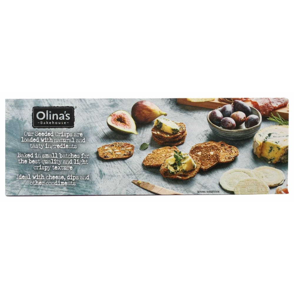 OLINAS BAKEHOUSE Grocery > Snacks > Crackers OLINAS BAKEHOUSE Fig & Almond Seeded Crisps, 5.3 oz