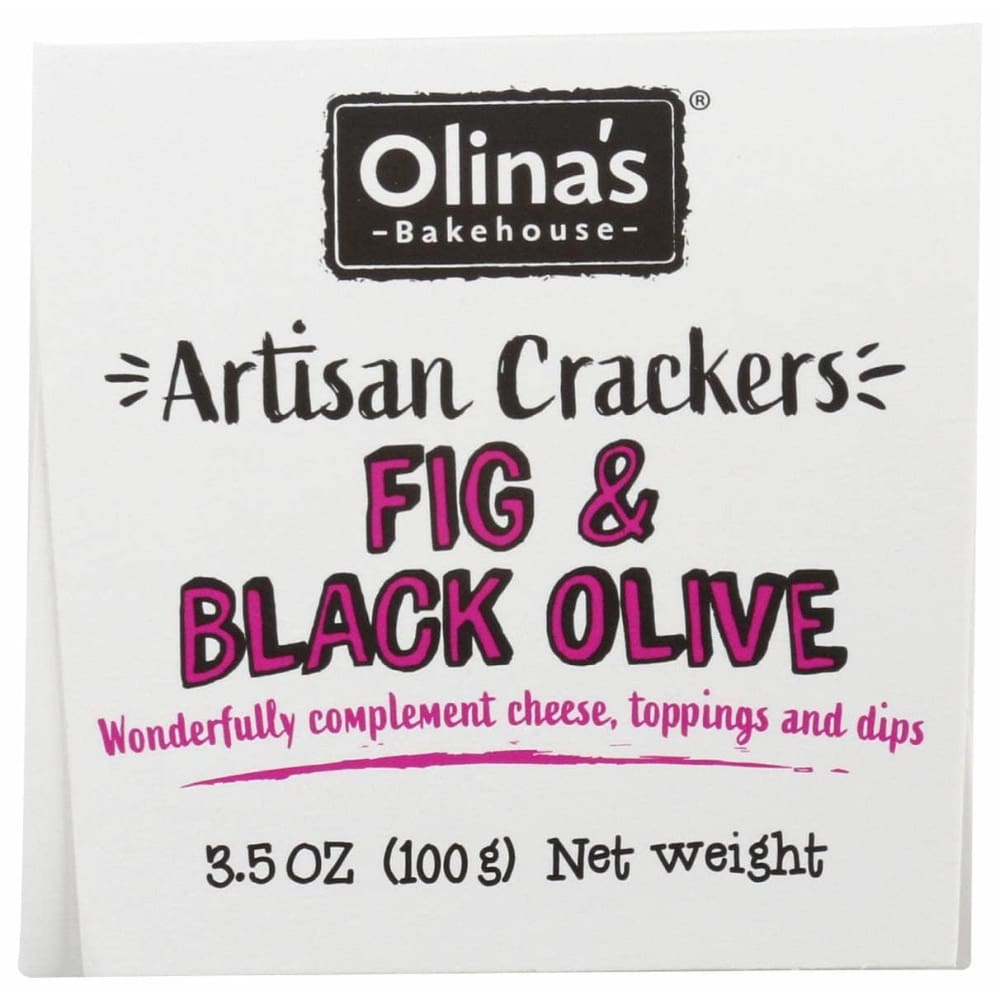 OLINAS BAKEHOUSE Grocery > Snacks > Crackers OLINAS BAKEHOUSE Fig & Black Olive Artisan Crackers, 3.5 oz