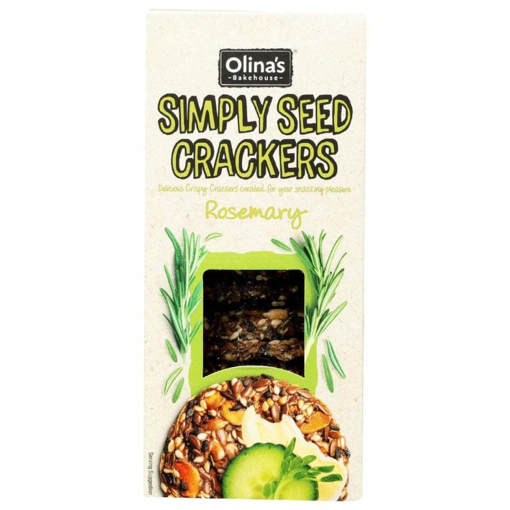 OLINAS BAKEHOUSE Grocery > Snacks > Crackers OLINAS BAKEHOUSE Rosemary Simply Seed Crackers, 2.8 oz