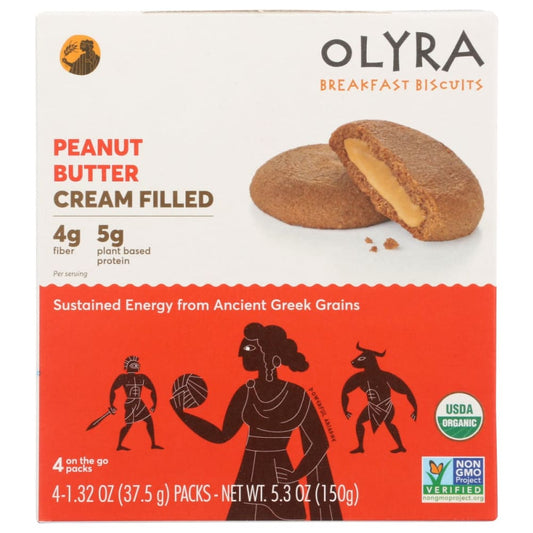 OLYRA: Biscuits Brkfst Pnut Btter 5.3 oz (Pack of 5) - Breakfast > Breakfast Foods - Olyra