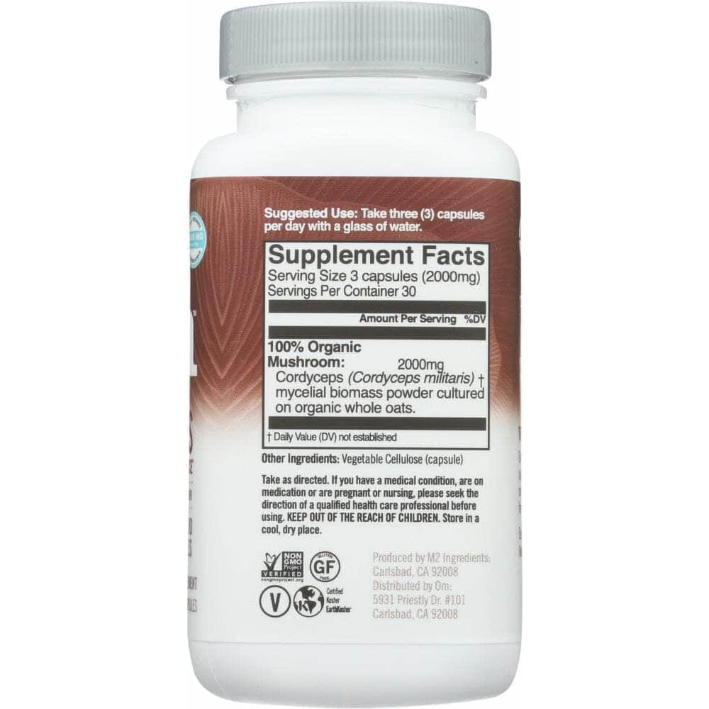 Om Om Mushroom Superfoods Cordyceps Dietary Supplements, 90 Cp