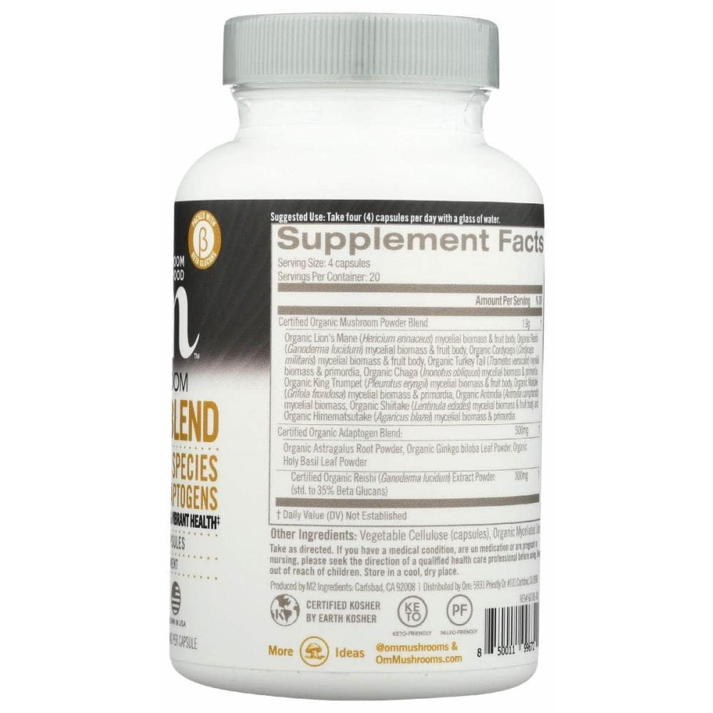 OM MUSHROOMS Om Mushrooms Master Blend Cp, 80 Cp