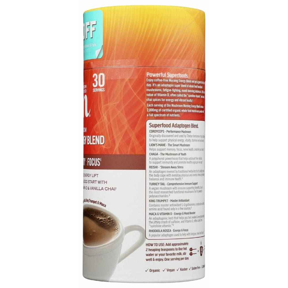 OM MUSHROOMS Vitamins & Supplements > Miscellaneous Supplements OM MUSHROOMS Morning Energy Blend, 240 gm