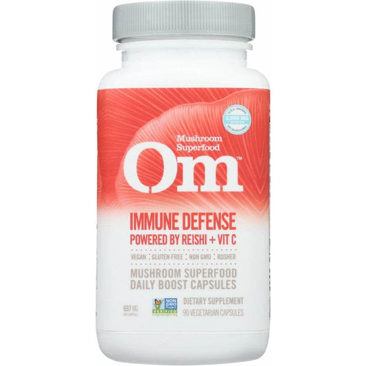 OM ORGANIC MUSHROOM NUTRITION Om Organic Mushroom Nutrition Capsule Immune Defense, 90 Cp