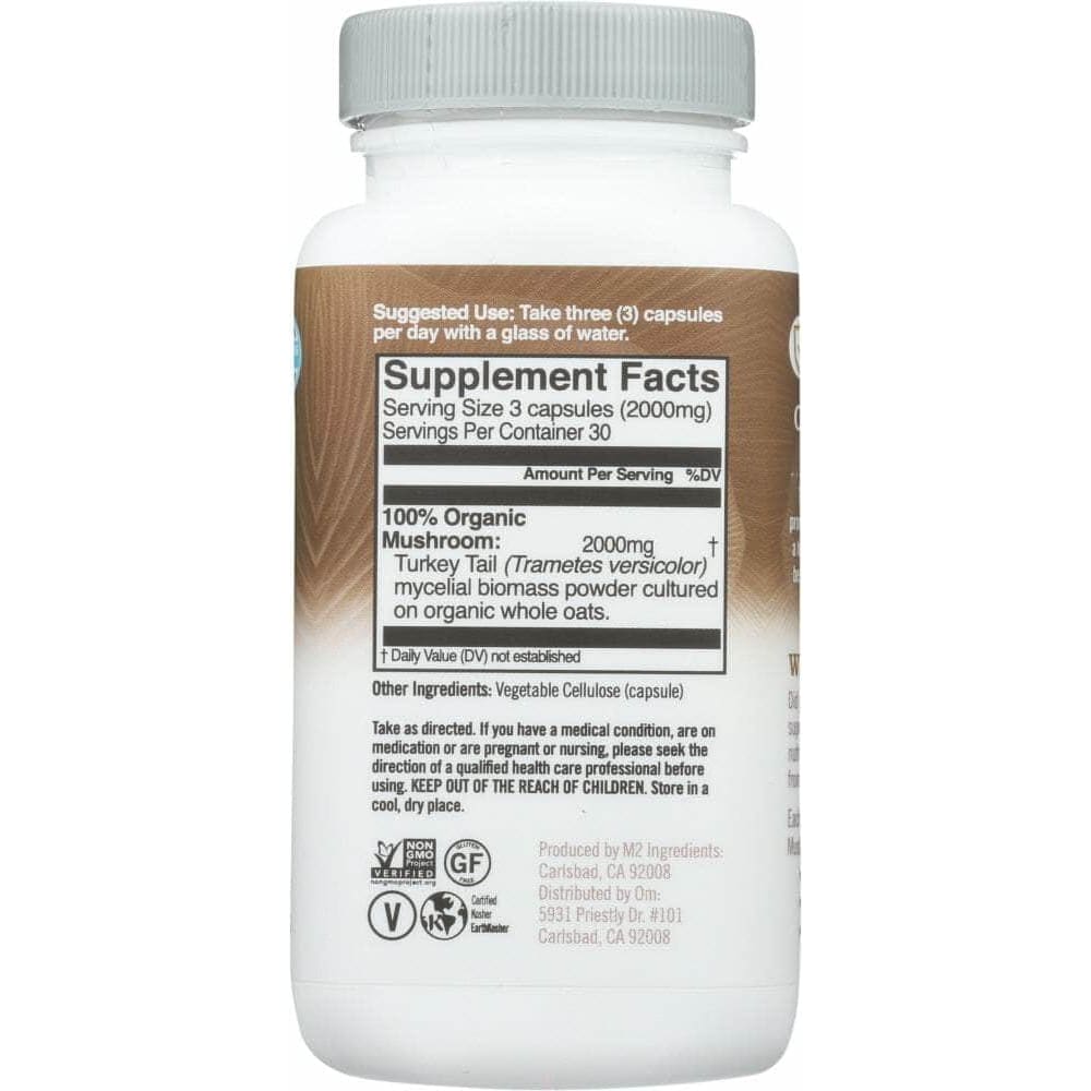 OM ORGANIC MUSHROOM NUTRITION Om Organic Mushroom Nutrition Capsule Turkey Tail, 90 Cp
