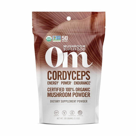 OM ORGANIC MUSHROOM NUTRITION Om Organic Mushroom Nutrition Cordyceps Mushroom Powder, 100 Gm