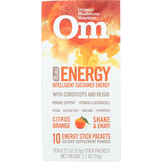 OM ORGANIC MUSHROOM NUTRITION: Energy Matrix Stick 10 Pack 5.9 gm 2.1 oz - Vitamins & Supplements > Miscellaneous Supplements - OM ORGANIC