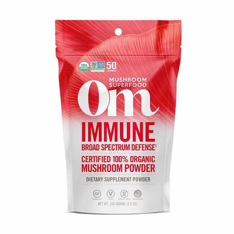 OM ORGANIC MUSHROOM NUTRITION Om Organic Mushroom Nutrition Om Immune Broad Spectrum Defense, 100 Gm