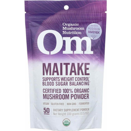 OM ORGANIC MUSHROOM NUTRITION Om Organic Mushroom Nutrition Maitake Mushroom, 100 Gm