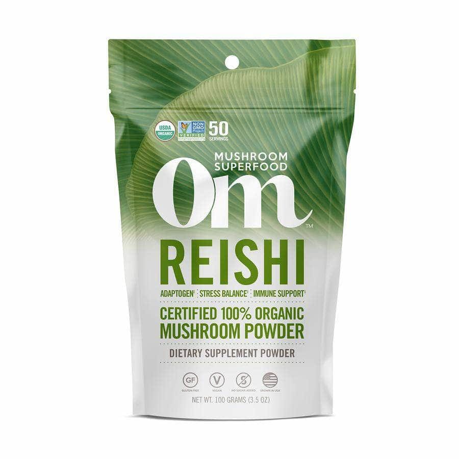 OM ORGANIC MUSHROOM NUTRITION Om Organic Mushroom Nutrition Reishi Mushroom Powder, 100 Gm