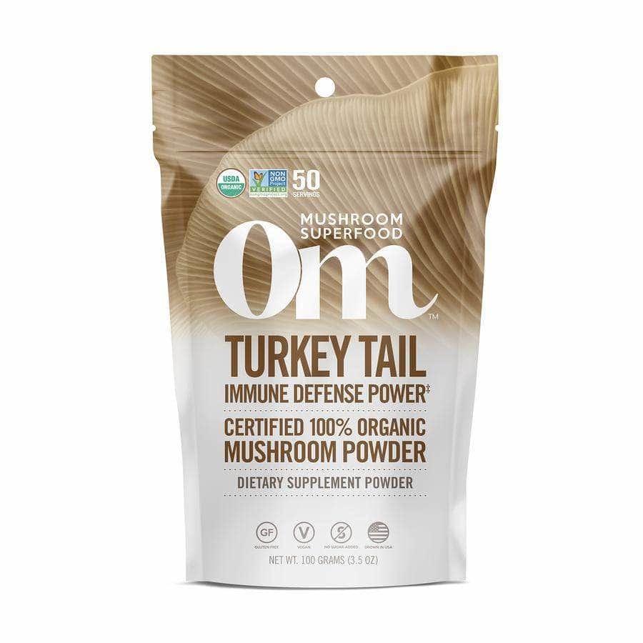 OM ORGANIC MUSHROOM NUTRITION Om Organic Mushroom Nutrition Turkey Tail Immune Defense Power, 100 Gm