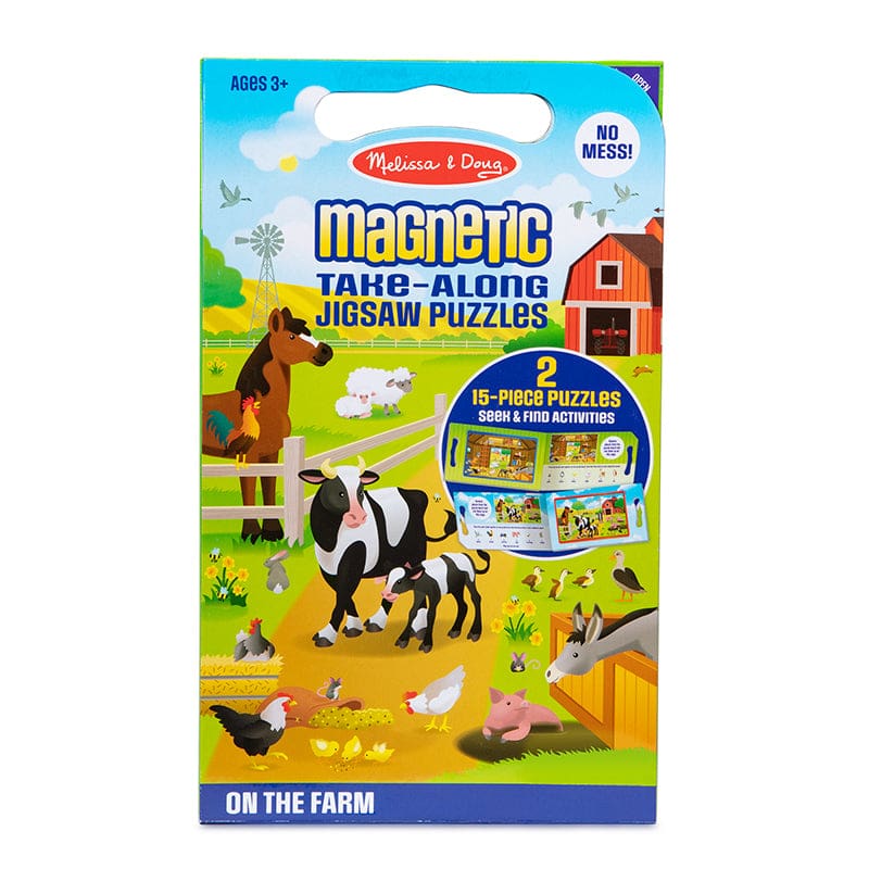 On The Farm Jigsaw Puzzles Magnetic Take Along (Pack of 3) - Puzzles - Melissa & Doug