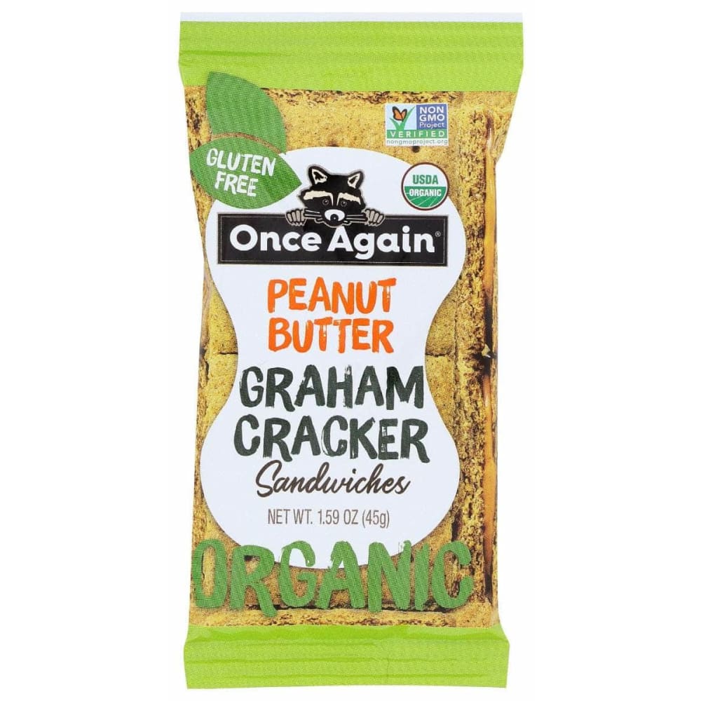 ONCE AGAIN Grocery > Snacks > Cookies > Graham Crackers ONCE AGAIN: Cracker Graham Sndwch Pb, 2 oz