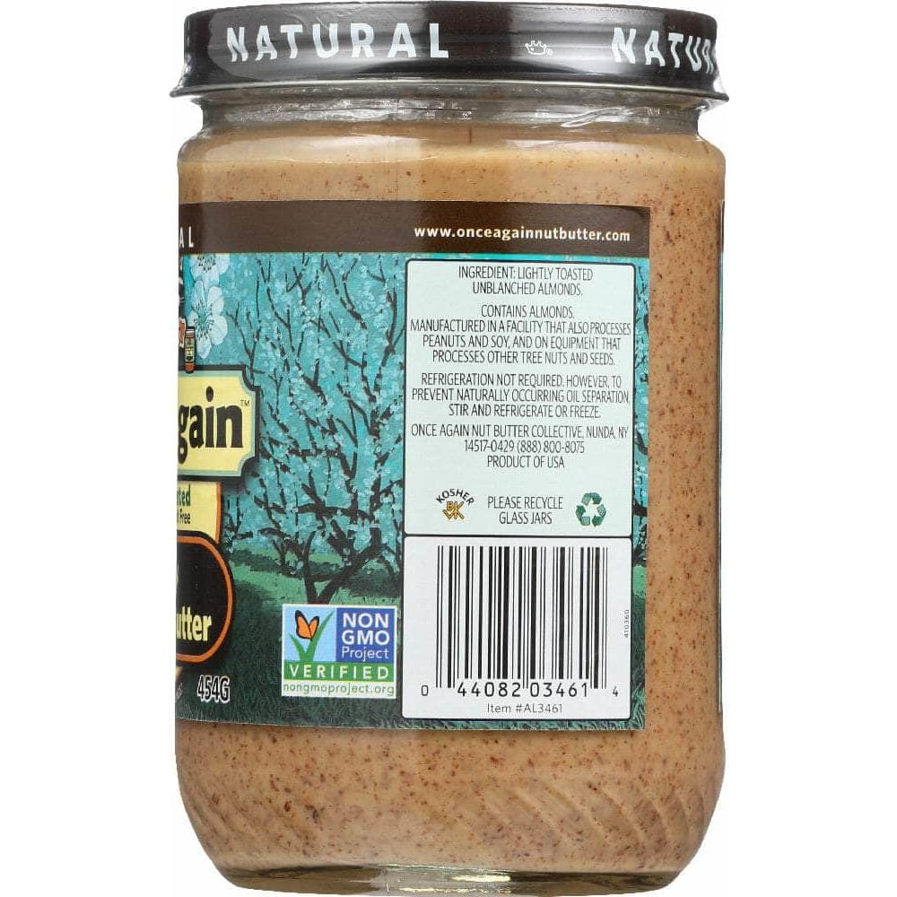 Once Again Once Again Nut Creamy Butter Almond Lightly Toasted, 16 oz