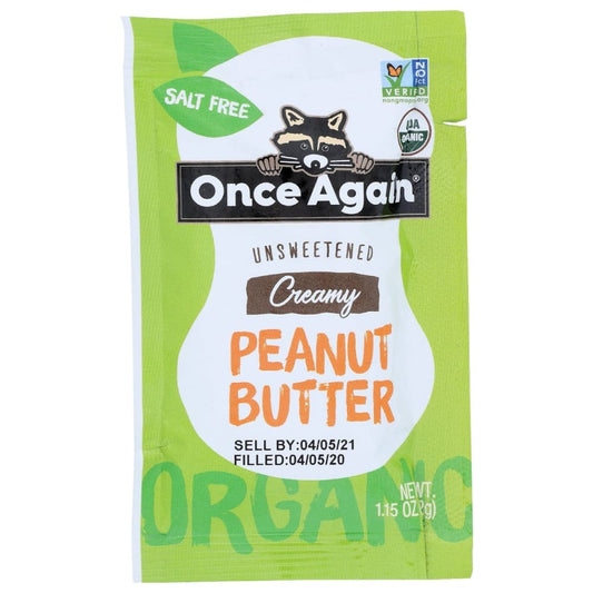 ONCE AGAIN: Organic Creamy Peanut Butter 1.15 oz (Pack of 6) - Dairy Dairy Substitutes and Eggs > Butters > Peanut Butter - ONCE AGAIN