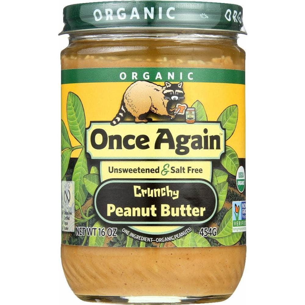 Once Again Once Again Organic Peanut Butter Salt Free Crunchy, 16 oz
