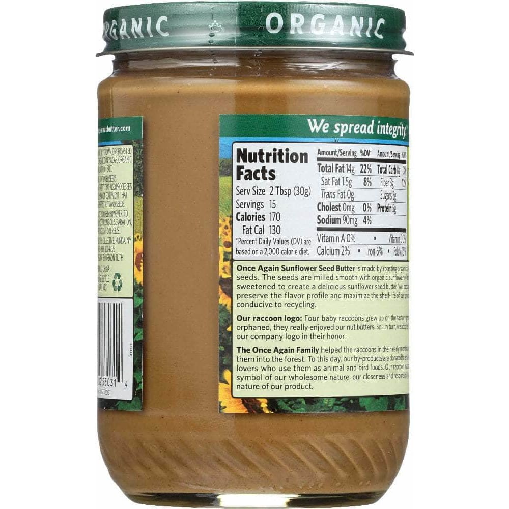 Once Again Once Again Organic Sunflower Seed Butter, 16 oz