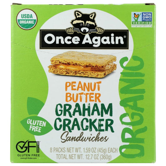 ONCE AGAIN: Peanut Butter Graham Cracker Sandwiches 12.72 oz (Pack of 2) - Crackers - ONCE AGAIN