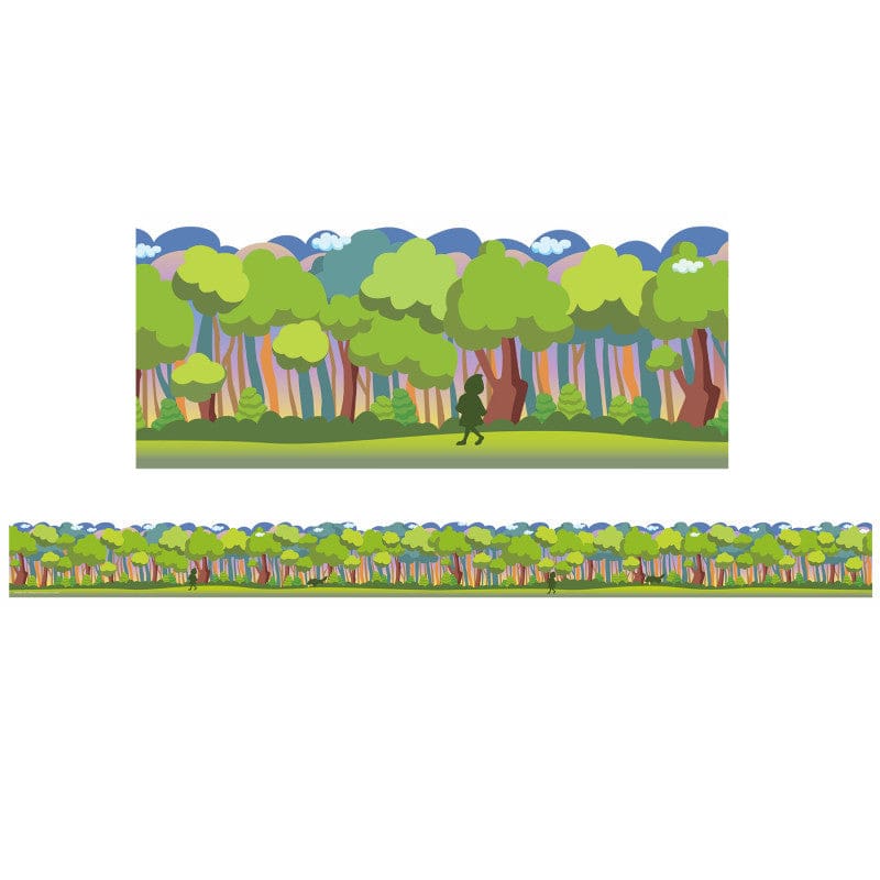 Once Upon A Dream Forest Trim Extra Wide Die-Cut (Pack of 10) - Border/Trimmer - Eureka