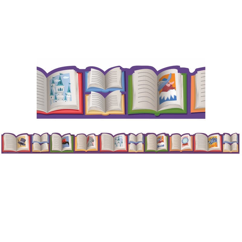 Once Upon A Dream Story Book Trim Extra Wide Die-Cut (Pack of 10) - Border/Trimmer - Eureka