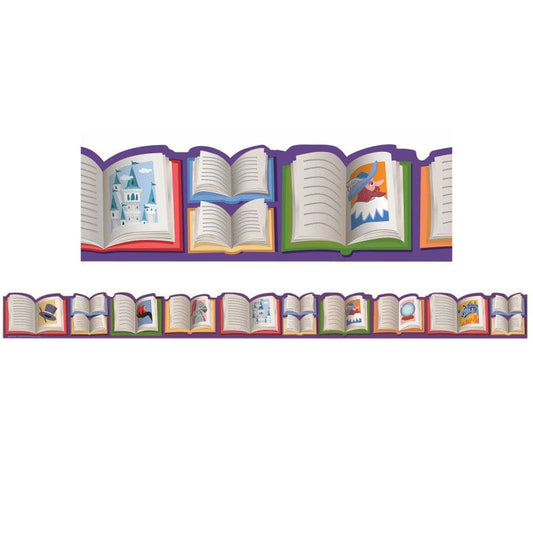 Once Upon A Dream Story Book Trim Extra Wide Die-Cut (Pack of 10) - Border/Trimmer - Eureka