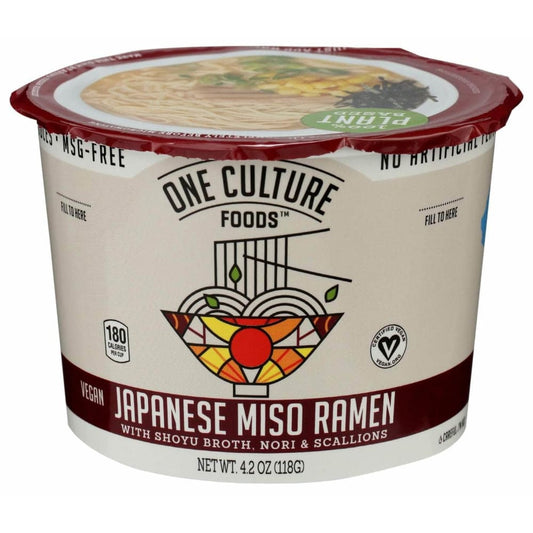 ONE CULTURE FOODS ONE CULTURE FOODS Japanese Miso Ramen, 4.2 oz