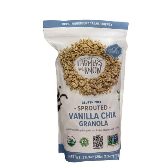 One Degree From Farmers We Know Gluten Free Sprouted Vanilla Chia Granola 35.3 oz. - One Degree