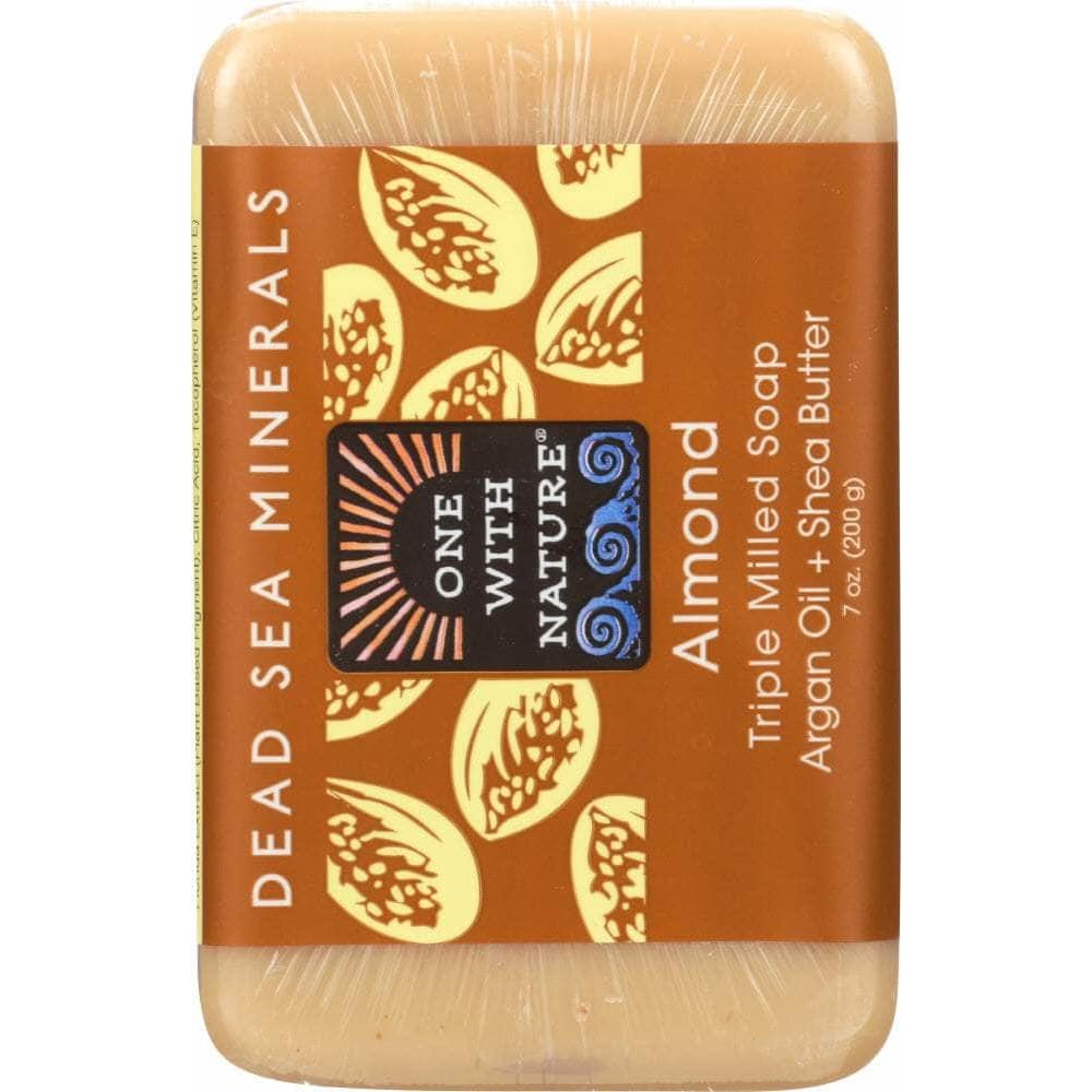 One With Nature One With Nature Almond Dead Sea Minerals Soap Bar, 7 oz