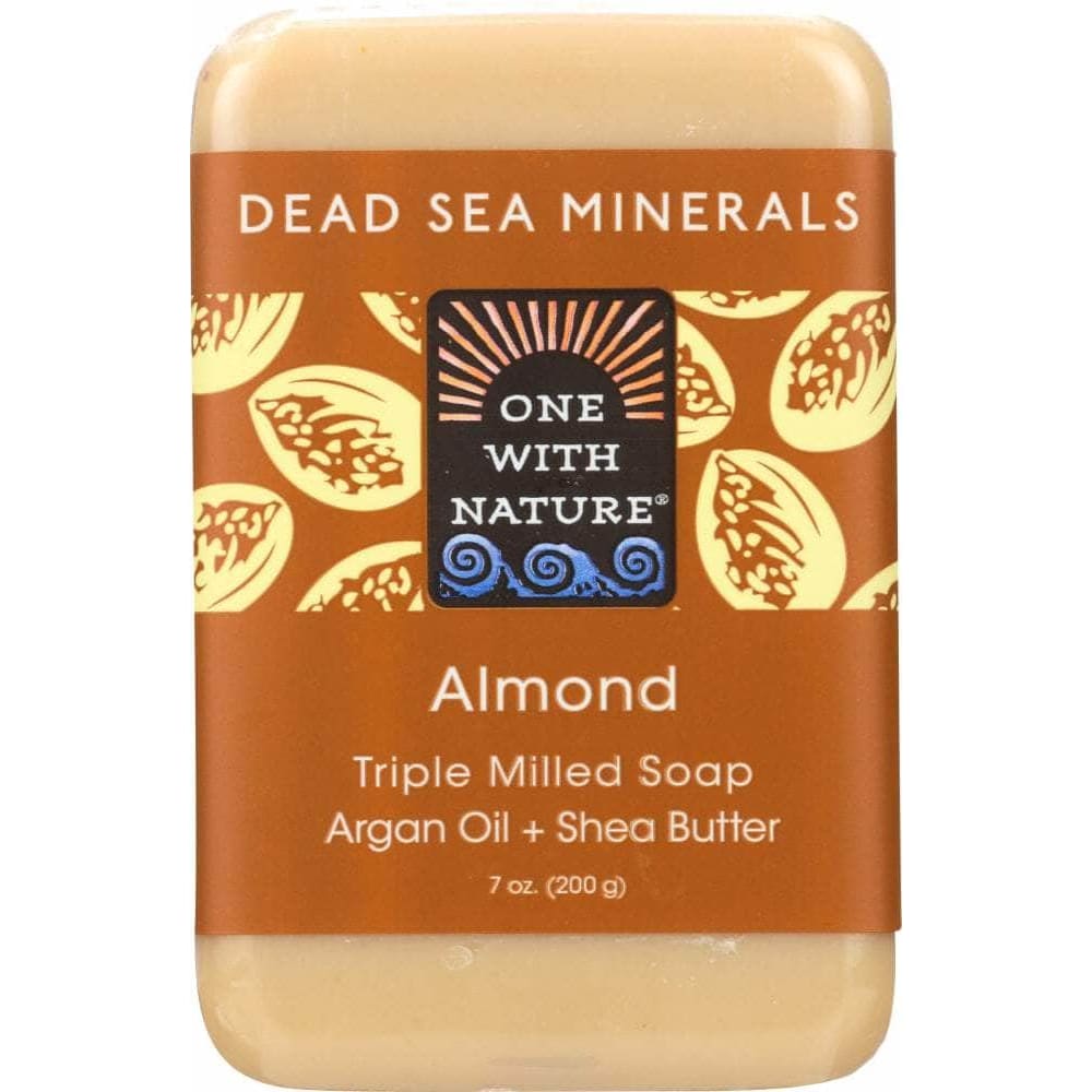 One With Nature One With Nature Almond Dead Sea Minerals Soap Bar, 7 oz