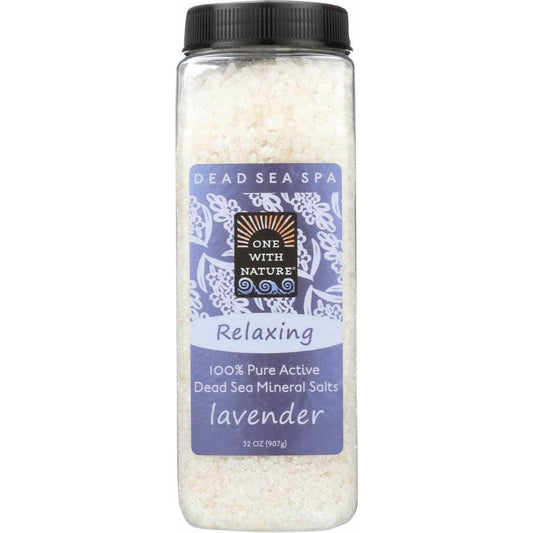 ONE WITH NATURE One With Nature Relaxing Lavender Dead Sea Mineral Bath Salt, 32 Oz