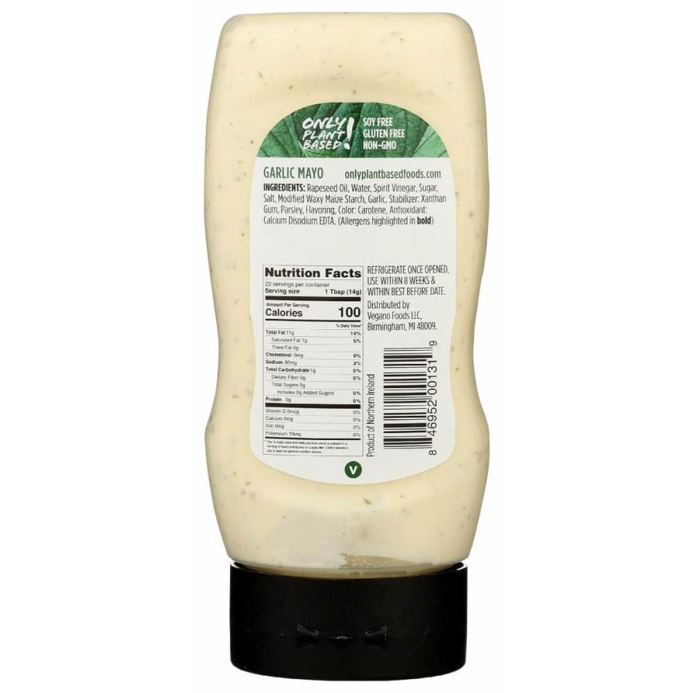 ONLY PLANT BASED Only Plant Based Mayonnaise Garlc Plnt Bsd, 11 Oz
