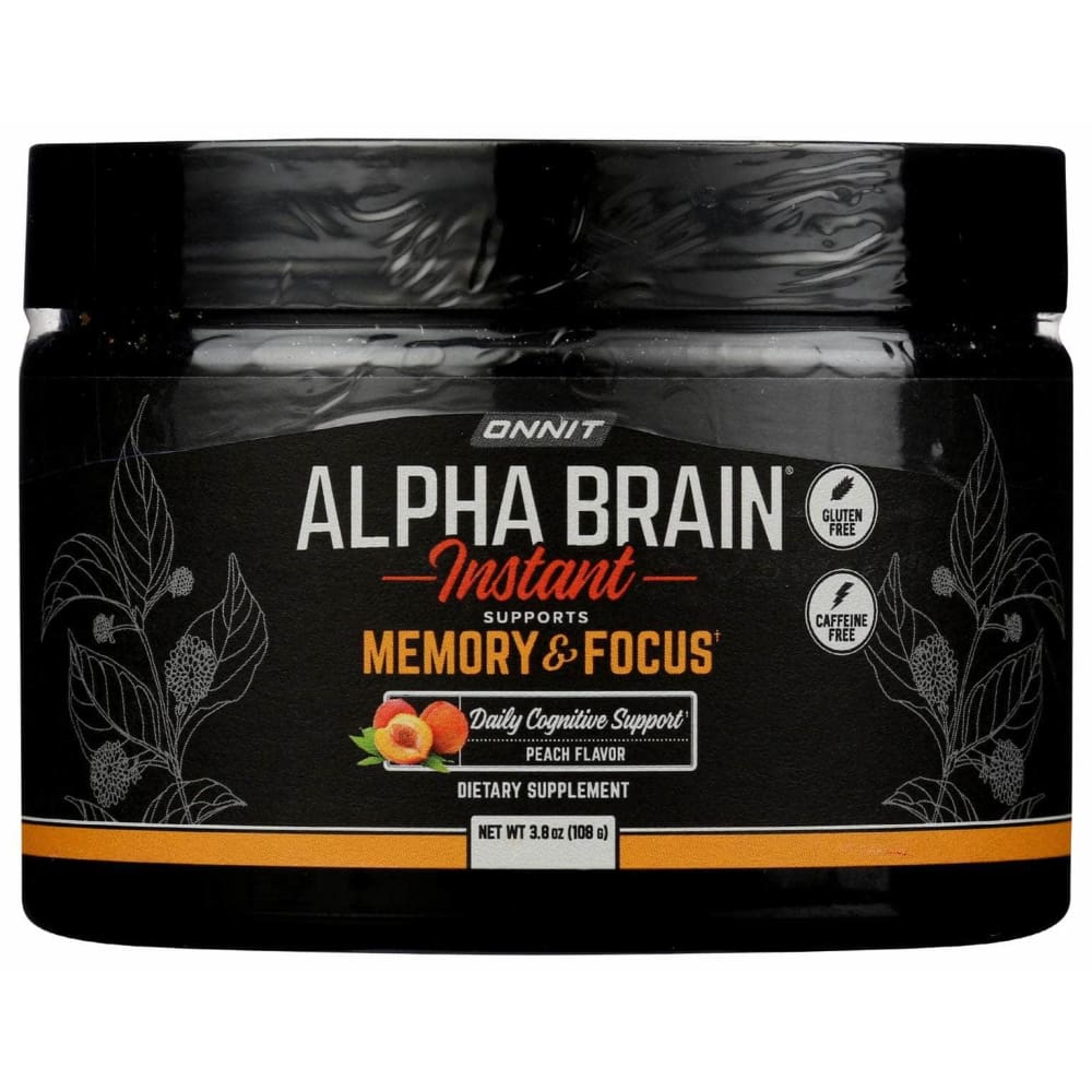 ONNIT Vitamins & Supplements > Miscellaneous Supplements ONNIT: Alpha Brain Pwdr Peach, 3.8 oz