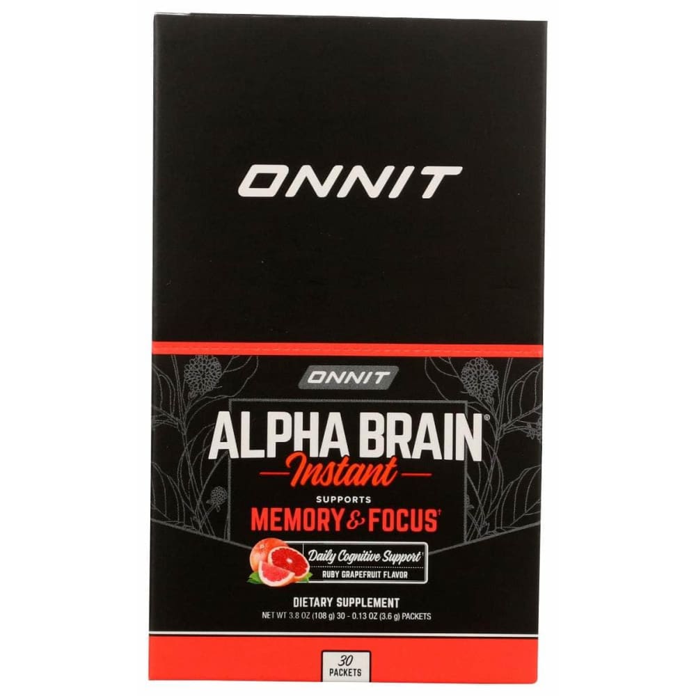 ONNIT Vitamins & Supplements > Miscellaneous Supplements ONNIT: Brain 30Pkt Grapefruit, 30 bx