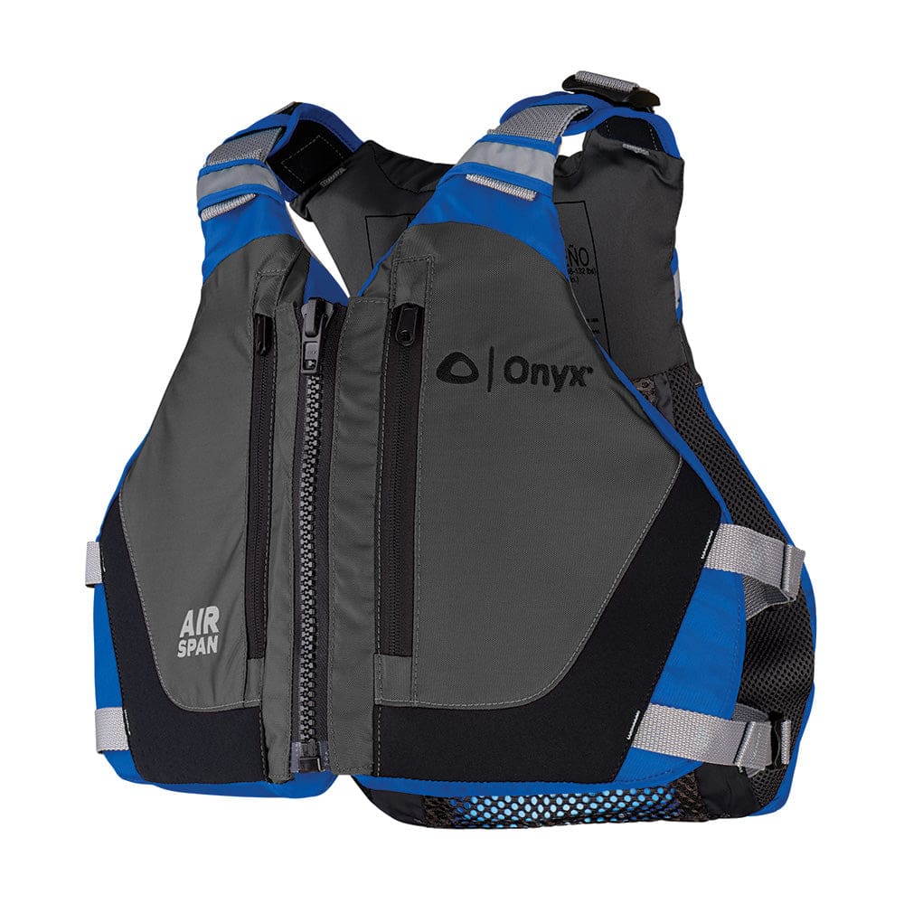 Onyx Airspan Breeze Life Jacket - M/ L - Blue - Paddlesports | Life Vests,Marine Safety | Personal Flotation Devices - Onyx Outdoor