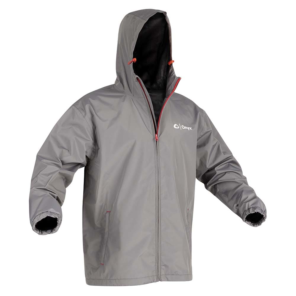 Onyx Essential Rain Jacket - Large - Grey - Outdoor | Foul Weather Gear - Onyx Outdoor