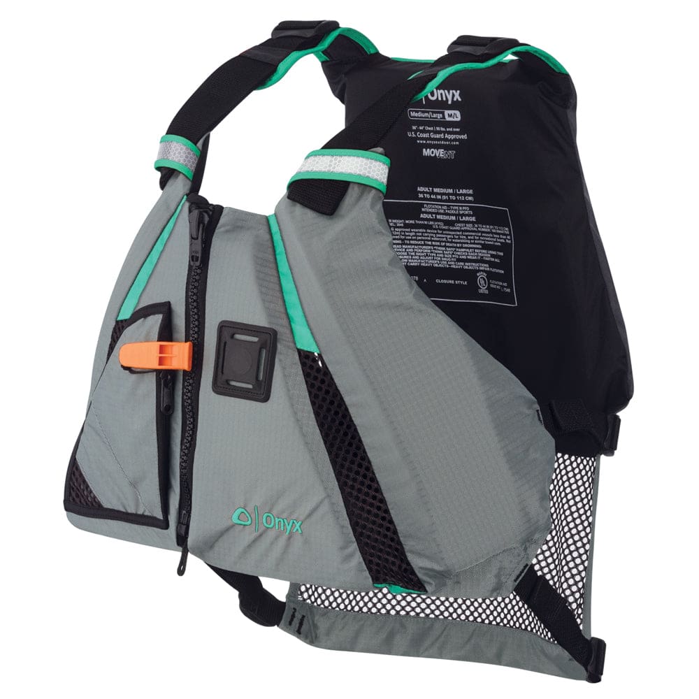 Onyx MoveVent Dynamic Paddle Sports Life Vest - M/ L - Aqua - Paddlesports | Life Vests,Marine Safety | Personal Flotation Devices - Onyx