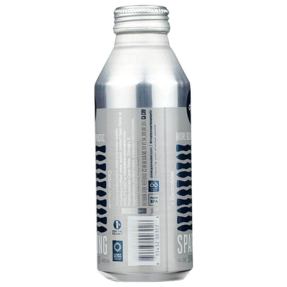 OPEN WATER Grocery > Beverages > Water > Sparkling Water OPEN WATER: Water Sparkling Purified,16 fo