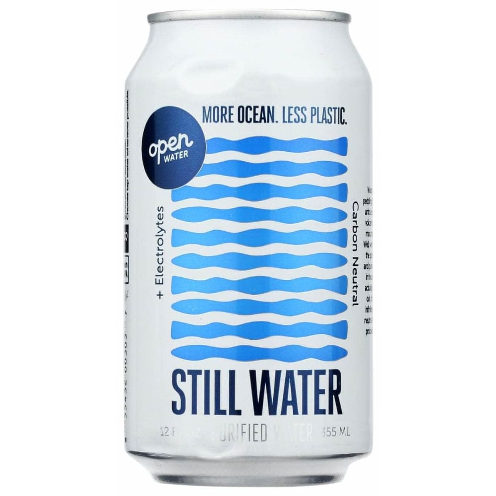 OPEN WATER Grocery > Beverages > Water OPEN WATER: Still Water Purified Canned Water, 12 fo