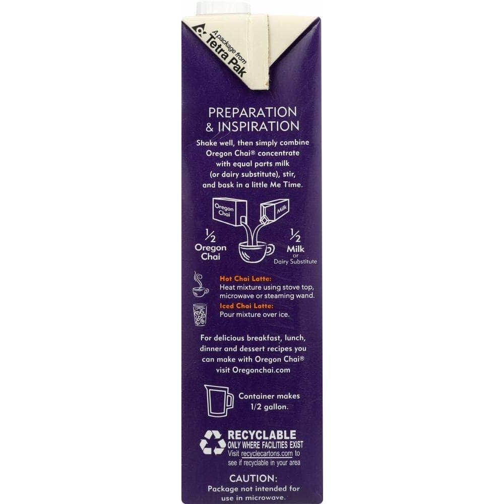 Oregon Chai Oregon Chai Slightly Sweet Original Chai Tea Latte Concentrate, 32 oz