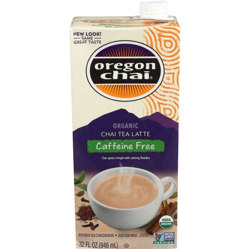 OREGON CHAI: Chai Tea Latte Concentrate Caffeine Free 32 fo (Pack of 5) - Beverages > Coffee Tea & Hot Cocoa - OREGON CHAI